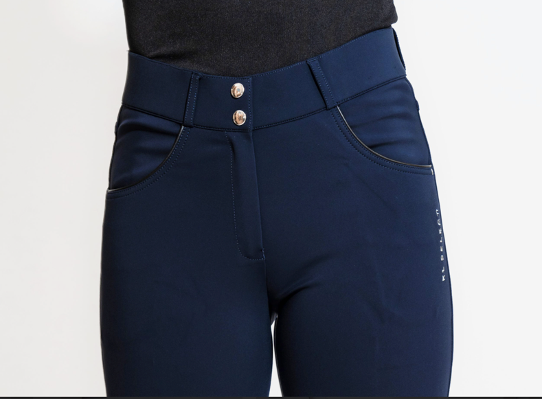 Navy/Black | KL Select Gabrielle Knee Patch Breeches