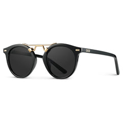 Black/Black Gradient | Skyler | WMP Eyewear Round Polarized Sunglasses