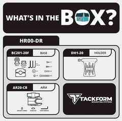 TACKFORM | Drink Holder, Cross Bar Mount Short Reach