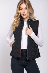 HUNTIQUE | Black | Quilted Padded Vest