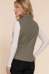 HUNTIQUE | Olive Oil | Quilted Padded Vest