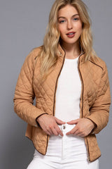 HUNTIQUE | Caramel | Quilted Padded Jacket