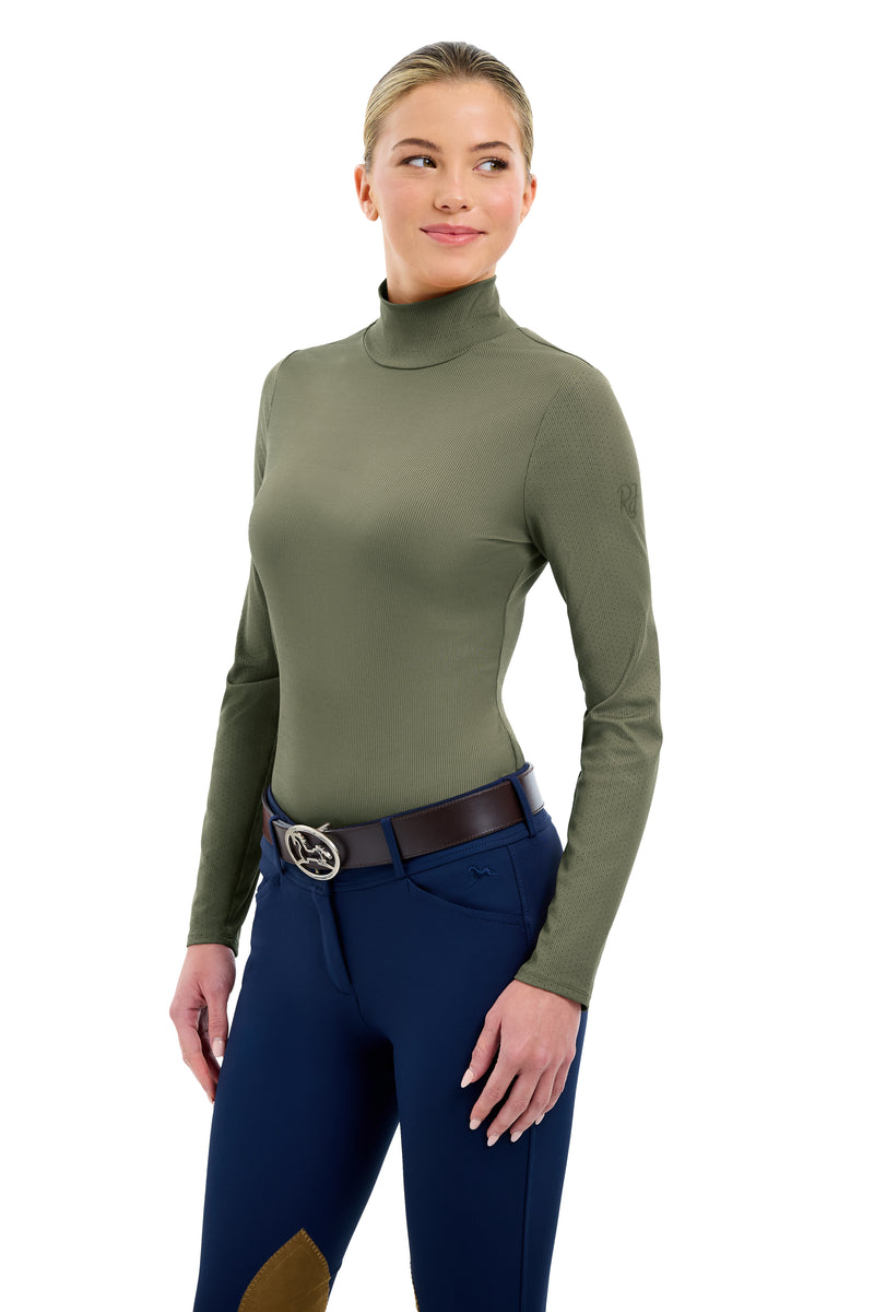 RJ Classics | Thyme | Joelle Mock Neck Shirt