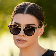 Black/Black Gradient | Skyler | WMP Eyewear Round Polarized Sunglasses