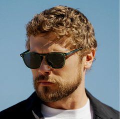 Emerald Green/Black Lens | Francis | WMP Eyewear Geometric Frame Polarized Sunglasses