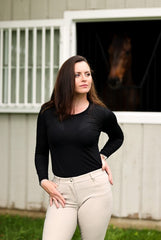 EQUISITE | Jet Black | Cadence Long Sleeve