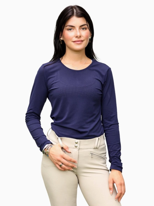 EQUISITE | Midnight Blue | Cadence Long Sleeve