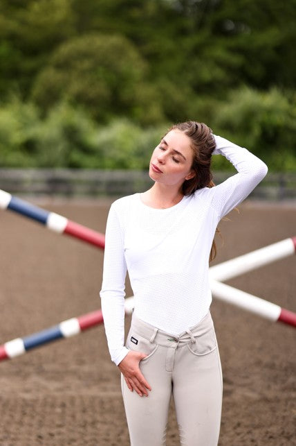 EQUISITE | White | Cadence Long Sleeve