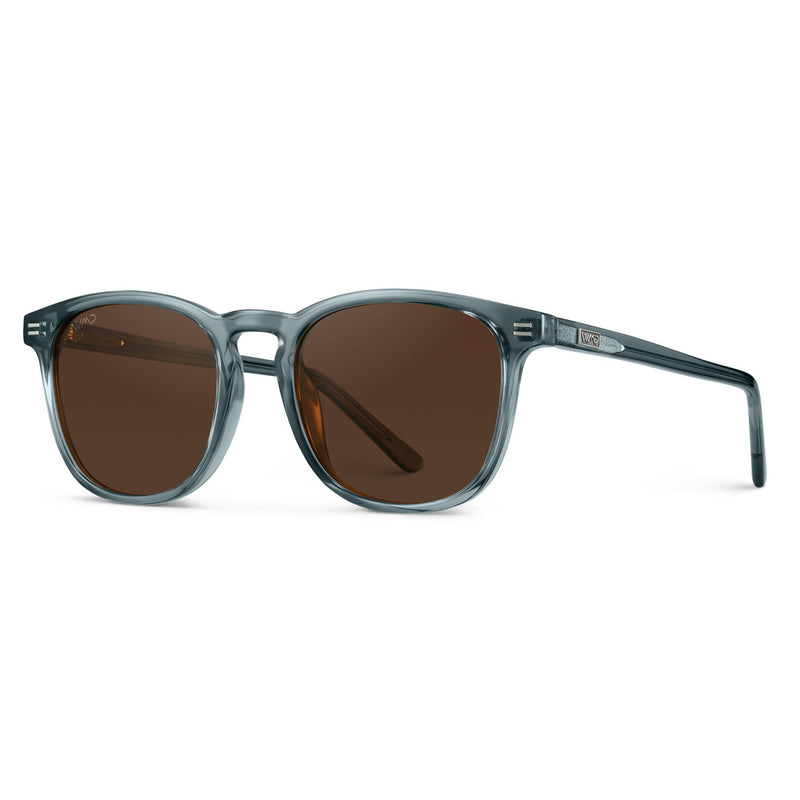 Crystal Stone Blue/Brown | Nick | WMP Eyewear Square Polarized Sunglasses