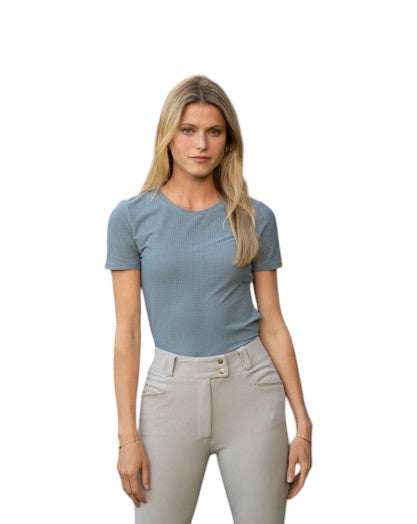 EQUISITE | Powder Blue | Hallie Short Sleeve