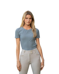 EQUISITE | Powder Blue | Hallie Short Sleeve