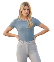 EQUISITE | Powder Blue | Hallie Short Sleeve