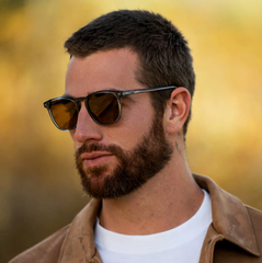 Crystal Stone Blue/Brown | Nick | WMP Eyewear Square Polarized Sunglasses