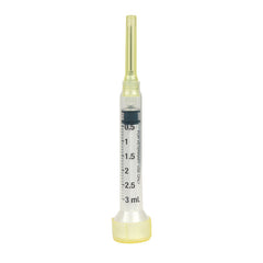 Ideal Disposable Hard-Pack Regular Luer Tip Syringe & Needle Combo