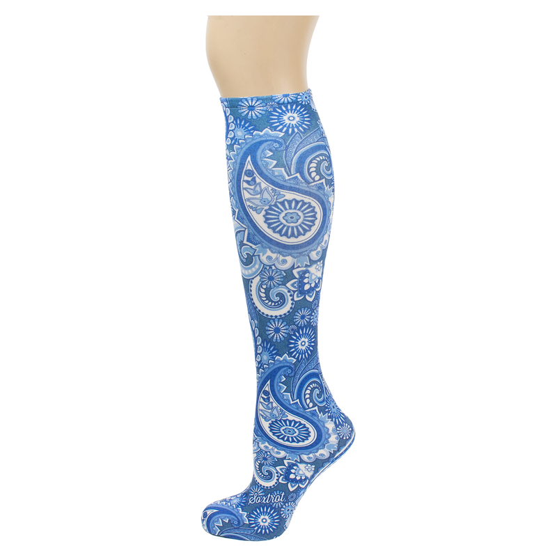 SoxTrot - Bokhara Blue Knee High Socks
