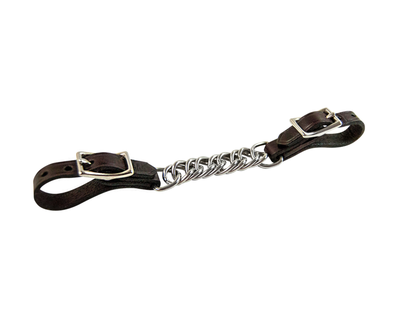 Curb Chain With Leather Ends