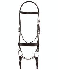 Aramas® Plain Raised Padded Dressage Bridle with Web Reins