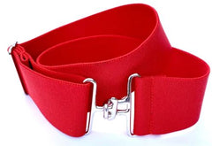 Red + Silver Elastic Belt