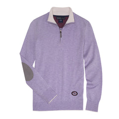 Lilac Trey Quarter-Zip Sweater