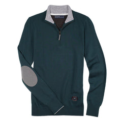 Sage Green Trey Quarter-Zip Sweater